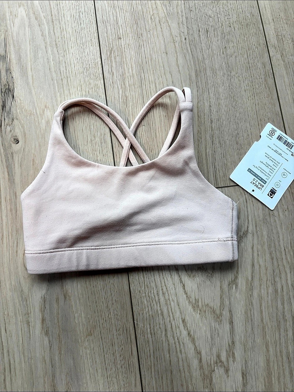 Athleta Girl Upbeat Bra 2.0 Sports Bra Pink XS (6)